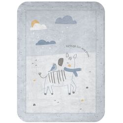 Plapuma pentru copii Kikka Boo Stripy Friends 80x110 (Blue)