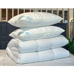 Набор одеяло + 2 подушки Relaxe Home Aloe Vera 200x220 (White) Thumb