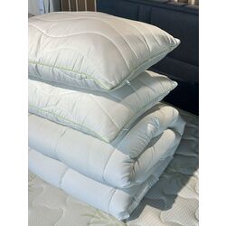 Набор одеяло + 2 подушки Relaxe Home Aloe Vera 200x220 (White) Thumb