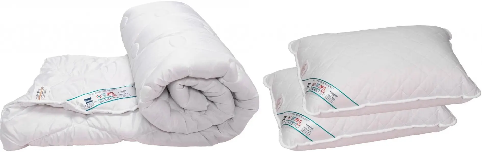 Набор одеяло + 2 подушки Relaxe Home HypoallergenicMed 200x220 (White)