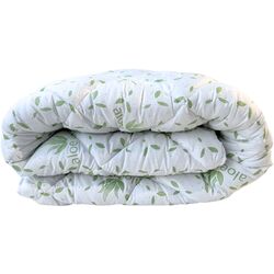 Набор одеяло + 2 подушки Somnart Aloe Vera 200x200 (White/Green) Thumb
