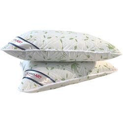 Набор одеяло + 2 подушки Somnart Aloe Vera 200x200 (White/Green) Thumb