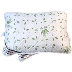 Набор одеяло + 2 подушки Somnart Aloe Vera 200x200 (White/Green) Thumb