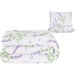 Набор одеяло + 2 подушки Somnart Lavanda 05000 200x220/50x70 (White/Lilac)