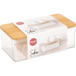 Органайзер для салфеток 5Five Selena Bamboo 25.3x13.3x9.3cm (Transparent/Bamboo) Thumb
