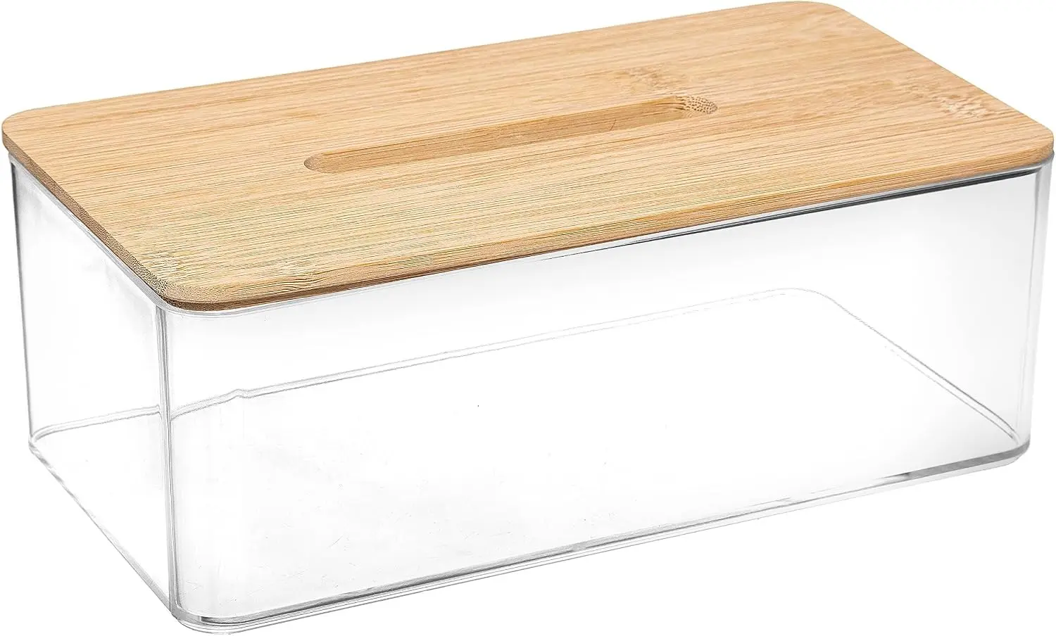 Органайзер для салфеток 5Five Selena Bamboo 25.3x13.3x9.3cm (Transparent/Bamboo)