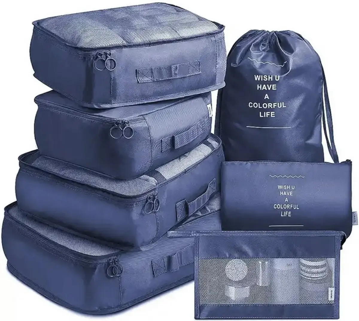 Set de organizatoare de călătorie Aptel BQ73B (Blue)