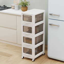 Комод-органайзер Costway JV14286WH-4 (White)