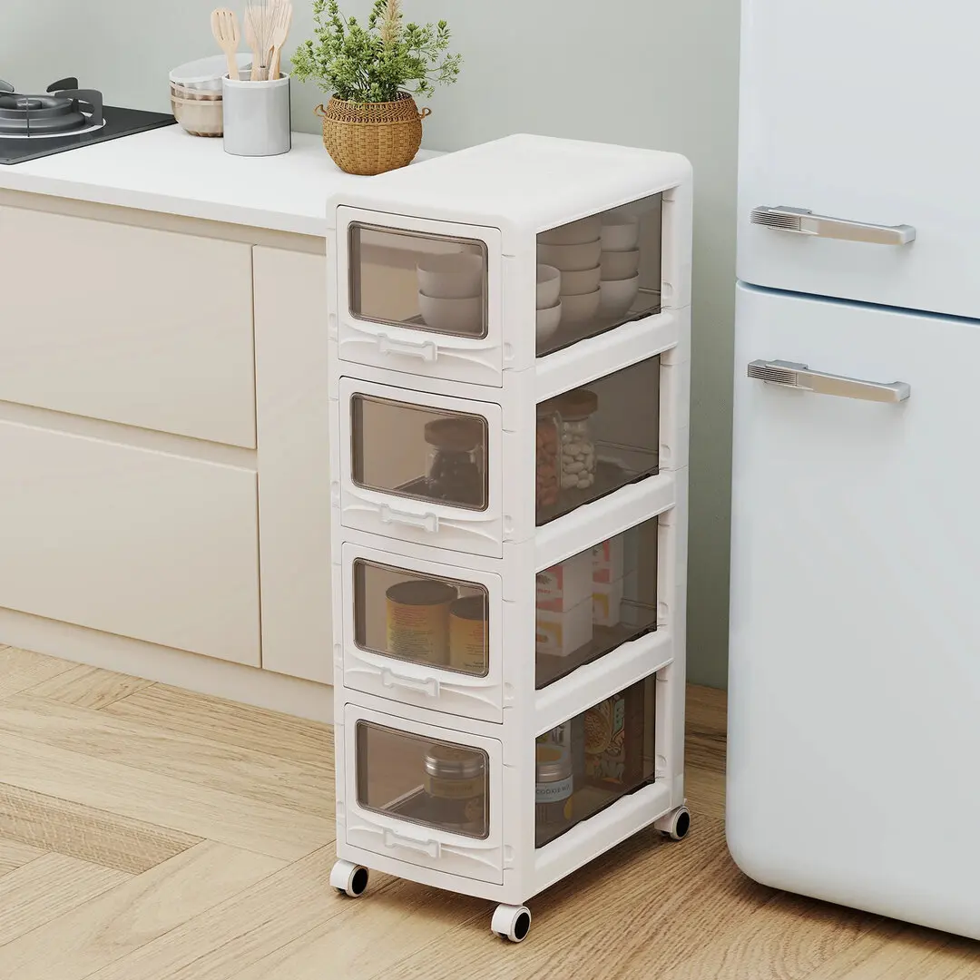 Comoda-organizator Costway JV14286WH-4 (White)