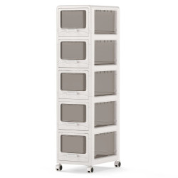 Comoda-organizator Costway JV14286WH-5 (White) Thumb