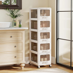 Comoda-organizator Costway JV14286WH-5 (White) Thumb
