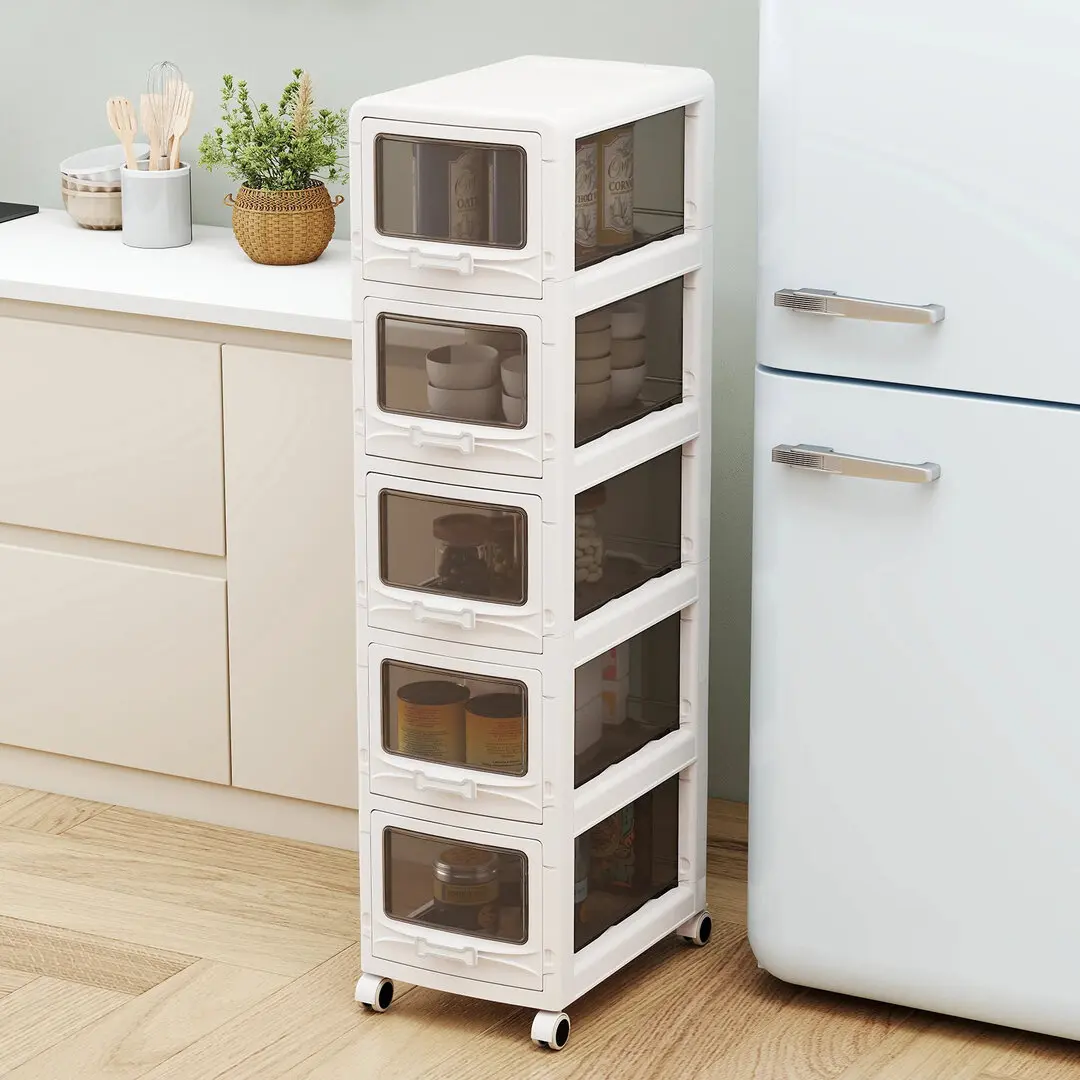 Comoda-organizator Costway JV14286WH-5 (White)