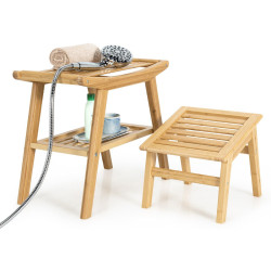 Set scaun cu suport Costway BA8183NA (Bamboo) Thumb