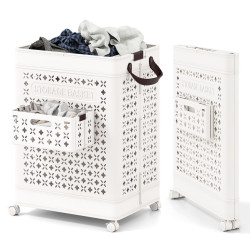 Корзина для белья Costway BA8365WH (White) Thumb