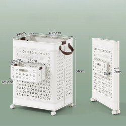 Корзина для белья Costway BA8365WH (White) Thumb