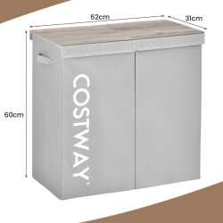 Корзина для белья Costway JV10787GR (Grey) Thumb