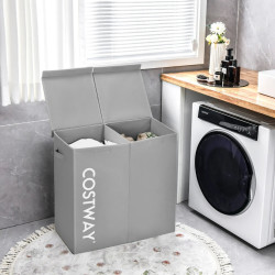 Корзина для белья Costway JV10787GR (Grey) Thumb
