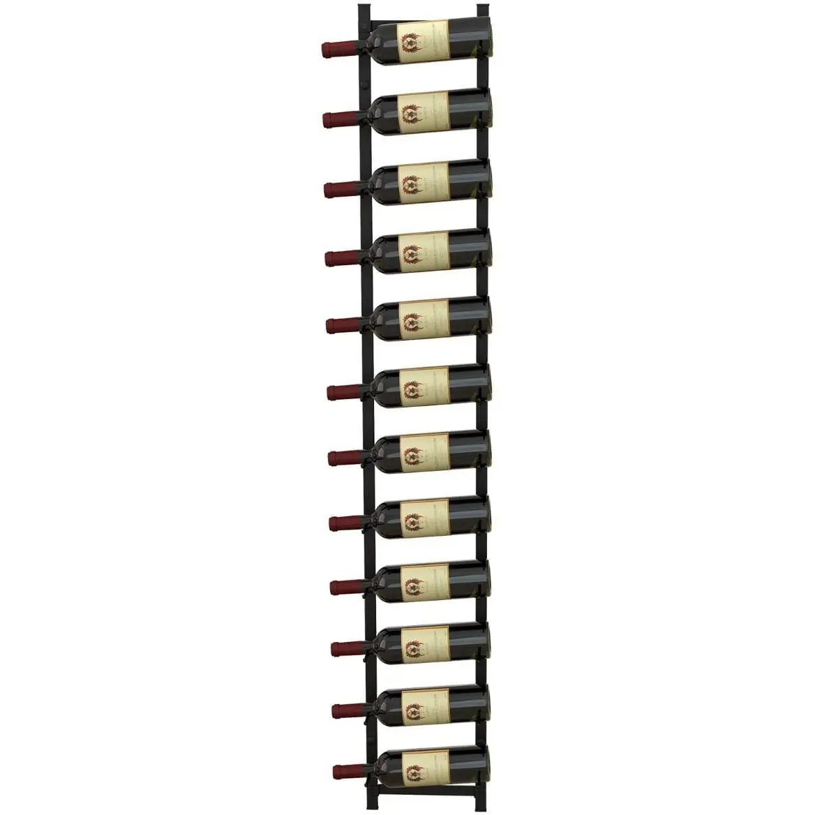 Настенный держатель для бутылок Costway JV13083DK-12 (Black) - 2