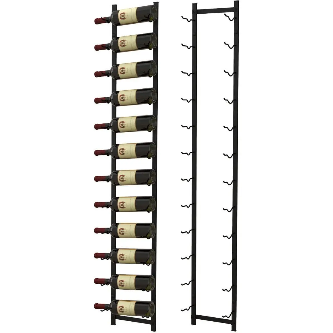 Настенный держатель для бутылок Costway JV13083DK-12 (Black) - 3