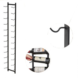 Настенный держатель для бутылок Costway JV13083DK-12 (Black) Thumb