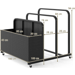 Organizator pentru piscina Costway NP12659BK (Black) Thumb