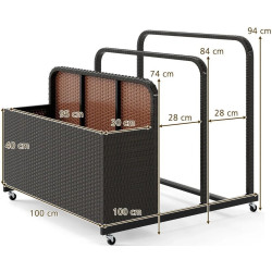 Organizator pentru piscina Costway NP12659CF (Brown) Thumb