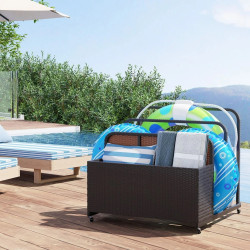 Organizator pentru piscina Costway NP12659CF (Brown) Thumb