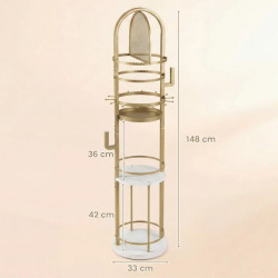 Organizator pentru bijuterii Costway JV13044WH (White/Gold) Thumb