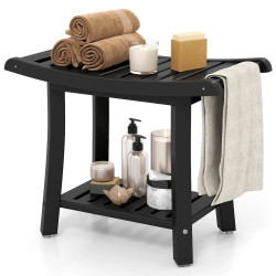 Taburet pentru baie Costway BA7859BK (Black) Thumb