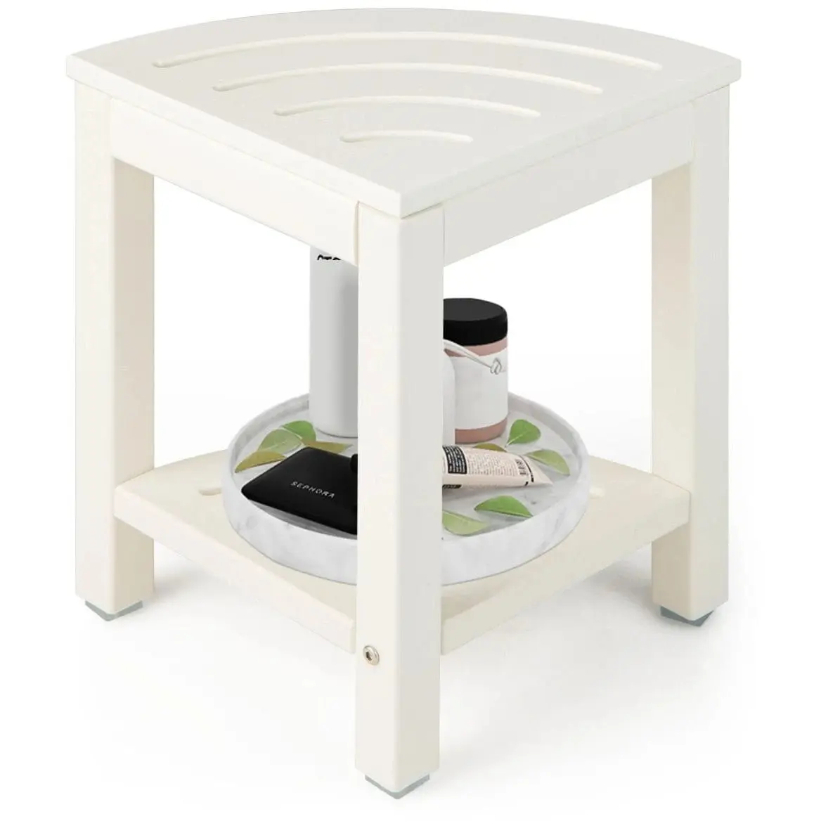 Табурет для ванной Costway BA7860WH (White) - 2
