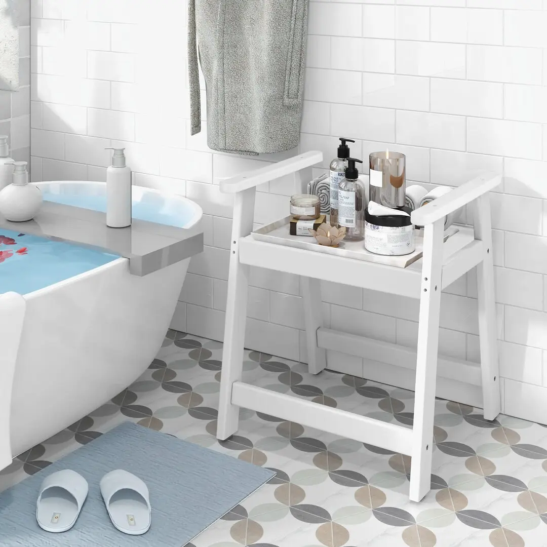 Табурет для ванной Costway BA7864WH (White)