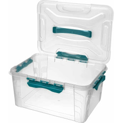Container cu capac Econova Grand Box 20L (Transparent/Blue) Thumb