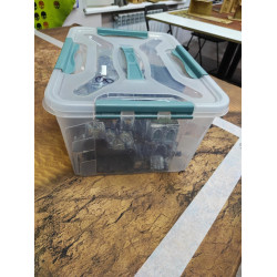 Container cu capac Econova Grand Box 20L (Transparent/Blue) Thumb