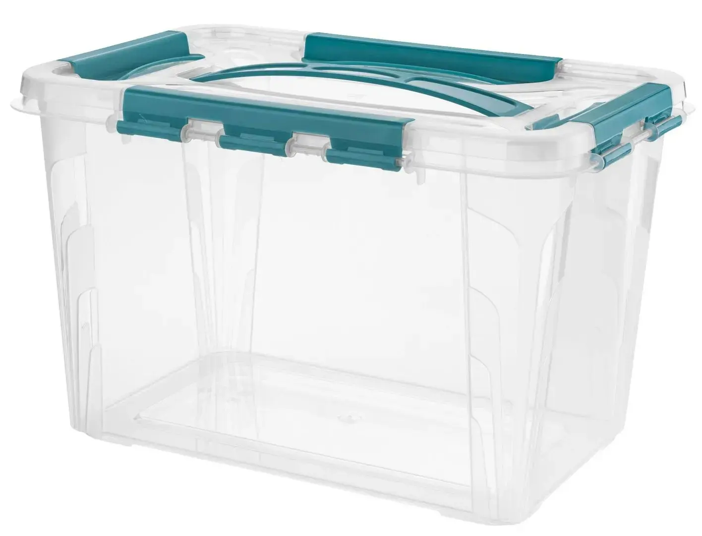 Container cu capac Econova Grand Box 20L (Transparent/Blue)