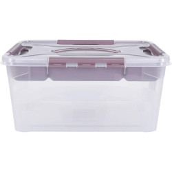 Контейнер с крышкой Econova Grand Box 20L (Transparent/Brown) Thumb