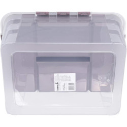 Контейнер с крышкой Econova Grand Box 20L (Transparent/Brown) Thumb