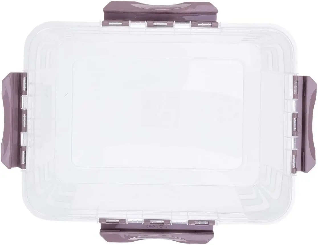 Контейнер с крышкой Econova Grand Box 20L (Transparent/Brown) - 6