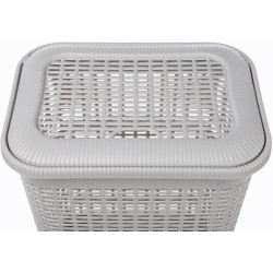 Cos pentru rufe cu capac Econova 46787 30L (Light Grey) Thumb
