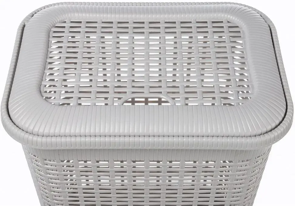 Cos pentru rufe cu capac Econova 46787 30L (Light Grey) - 3