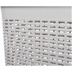 Cos pentru rufe cu capac Econova 46787 30L (Light Grey) Thumb