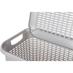 Cos pentru rufe cu capac Econova 46787 30L (Light Grey) Thumb