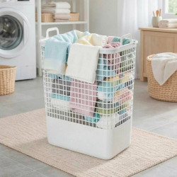 Cos pentru rufe cu capac Econova Kobo 35L (Grey) Thumb