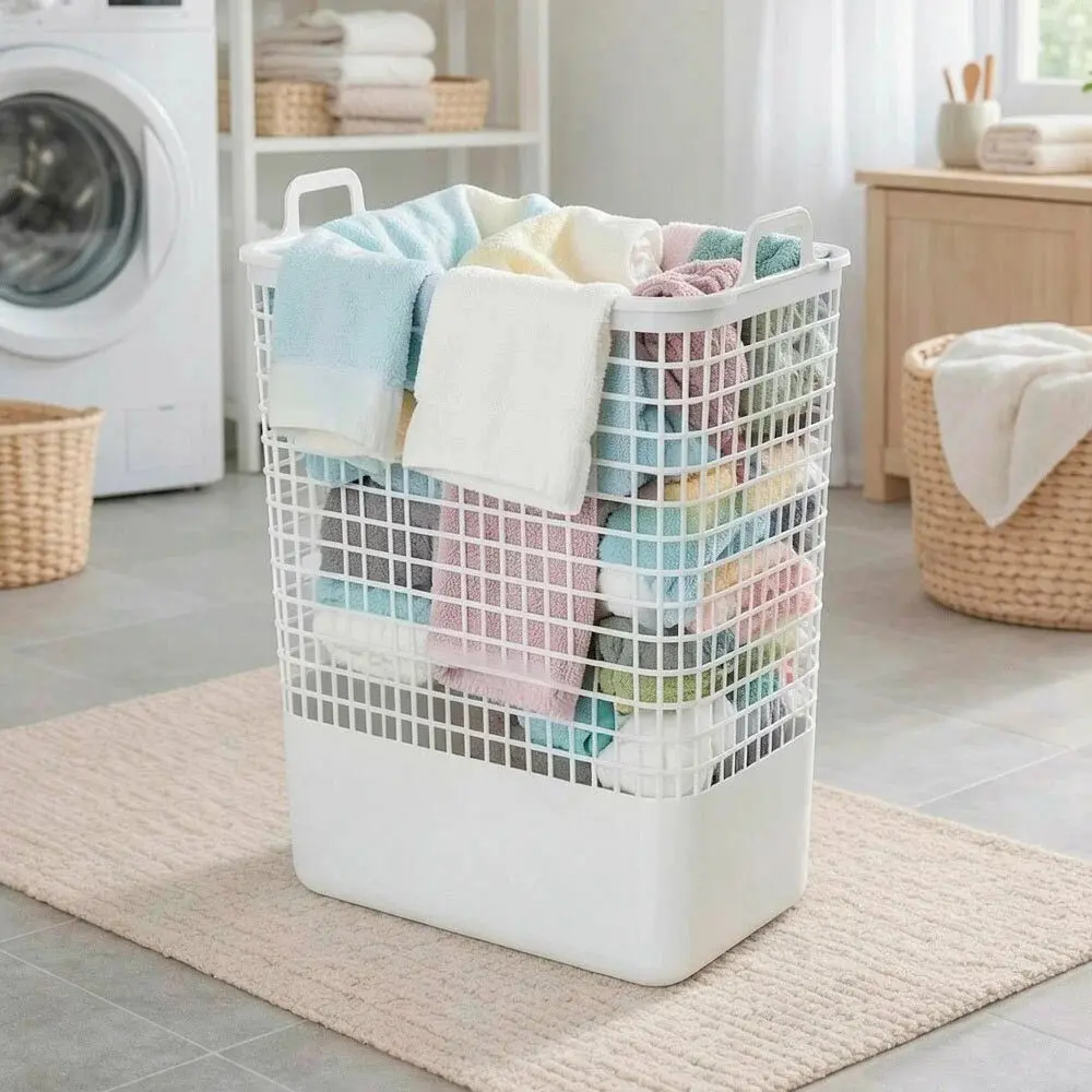 Cos pentru rufe cu capac Econova Kobo 35L (Grey) - 3