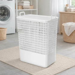 Корзина для белья с крышкой Econova Kobo 35L (White) Thumb