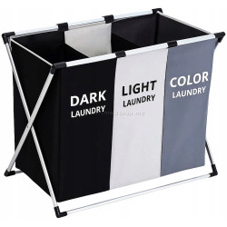 Cos de sortare rufe Gotel M13D4 (Black/White/Grey)