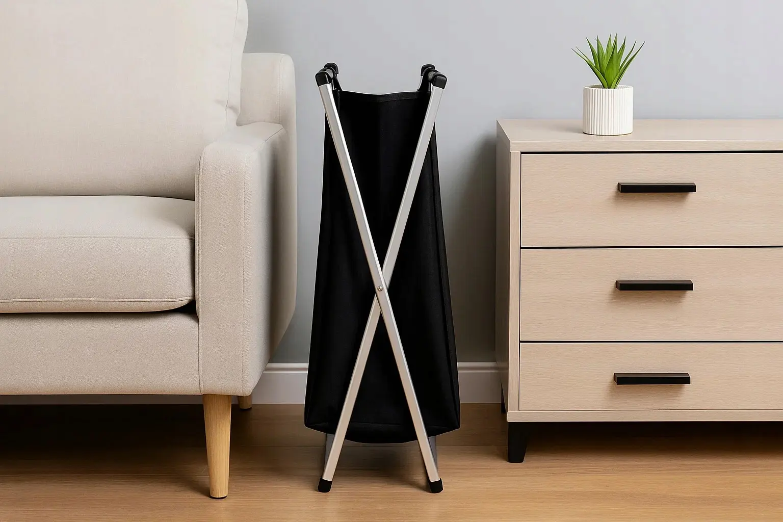 Cos de sortare rufe Gotel M13D4 (Black/White/Grey)