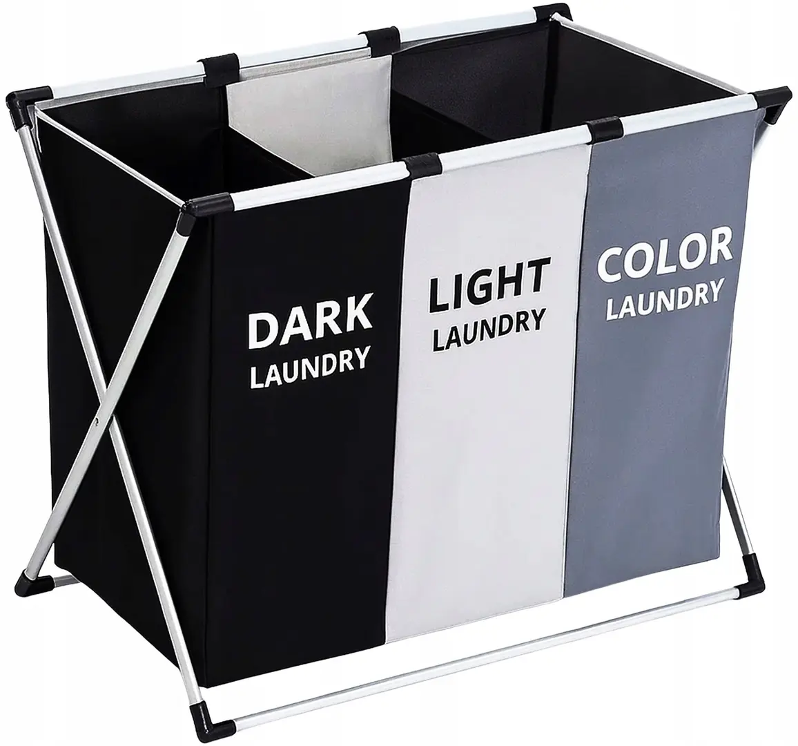 Cos de sortare rufe Gotel M13D4 (Black/White/Grey)