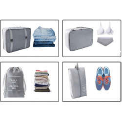 Set de organizatoare de călătorie Gotel M13I (Grey) Thumb