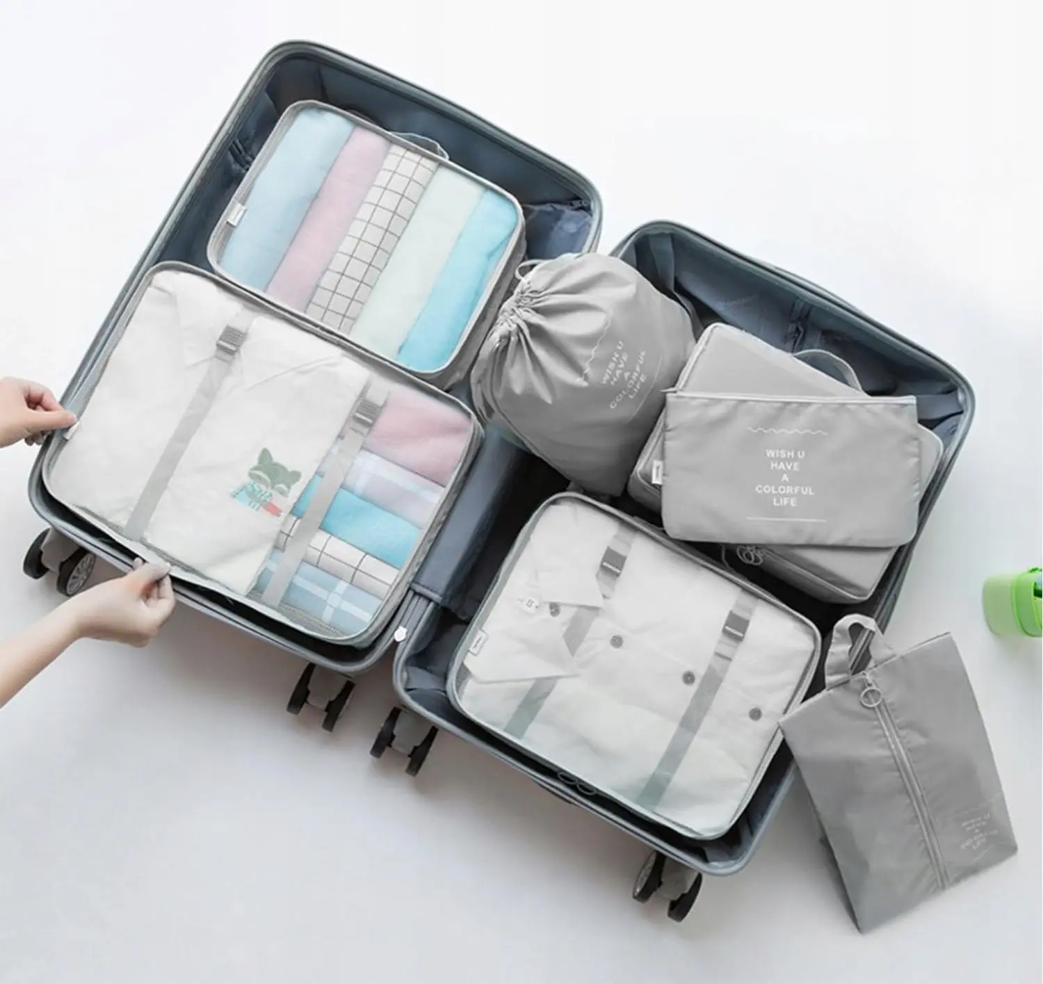 Set de organizatoare de călătorie Gotel M13I (Grey)