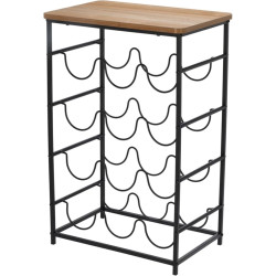 Suport pentru sticle H&S 55514 (Wood/Black)